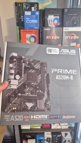 Placa mãe AM4 A520M-A Pro Asus nova, lacrada, com garantia!