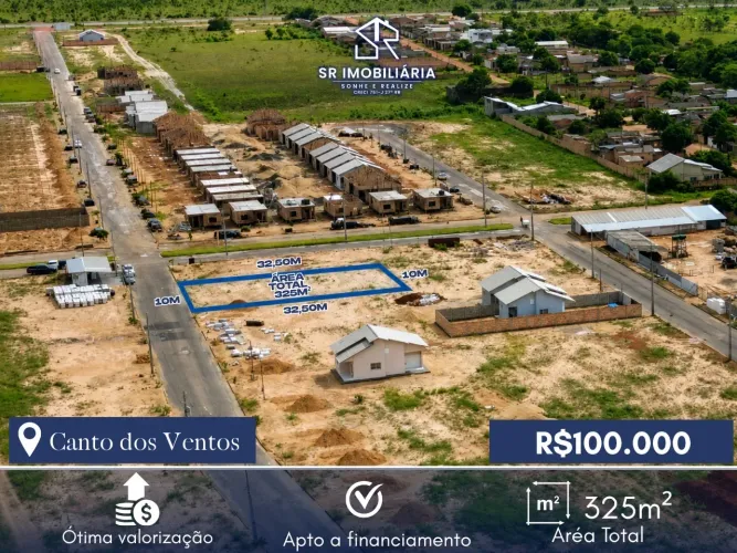 Vende-se terreno no loteamento canto dos ventos com 325 m2