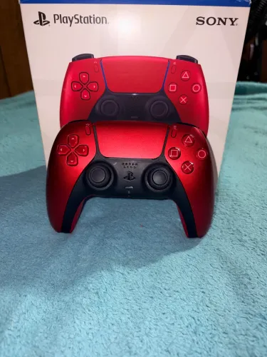 Controle Joystick Sem Fios Dualsense Para Ps5 Vermelho Vulcânico Volcanic Red