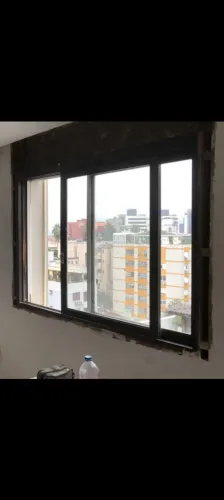 4 Janelas vidros correr 215x135 valor unitário madeira de embuia 