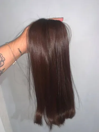 Cabelo humano brasileiro regional 47 cm aproximadamente 150 gramas