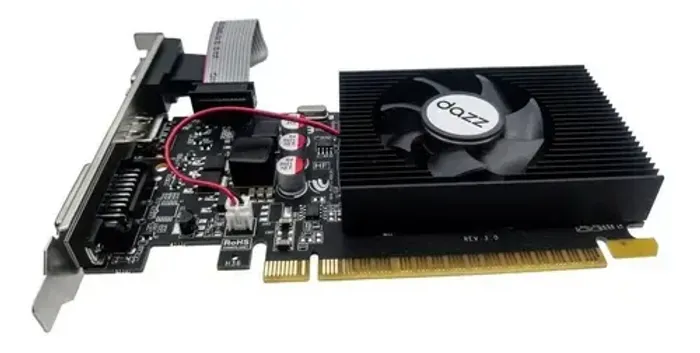 Placa de Vídeo Nvidia GT 210 4K 192 Núcleos PCI-Express E Perfil Baixo