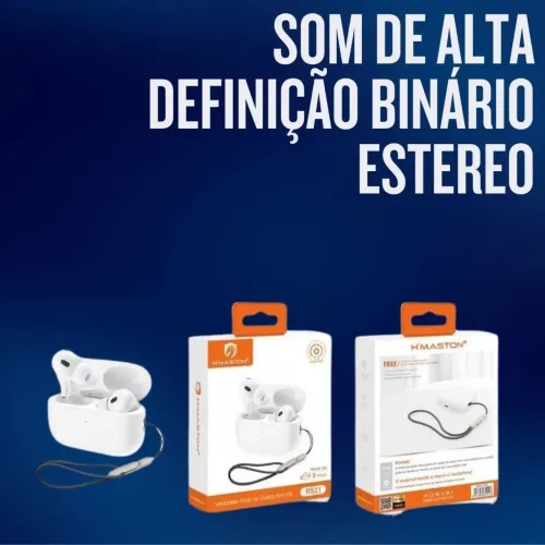 Fone Bluetooth 5.4 sem fio na com comando de voz 