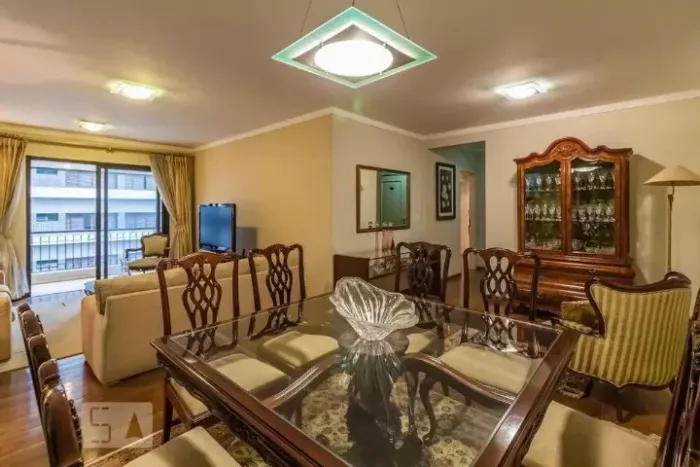 Mesa de Jantar Quadrada 1,46m + 8 Cadeiras - Estilo Chippendale