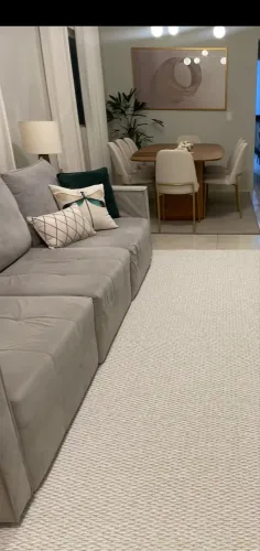 Sofá 4 lugares retrátil em Suede