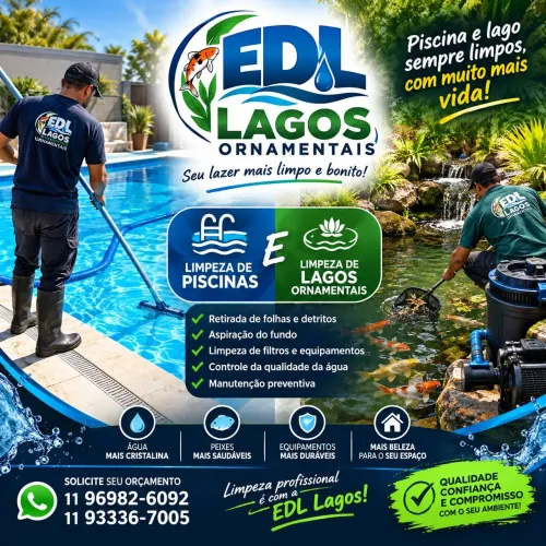 Manutenção de lagos piscinas naturais