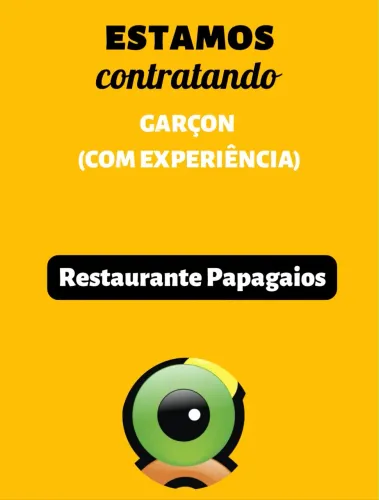 Contrata-se garçom com experiência. Contratação imediata .