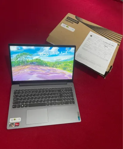 NOTEBOOK LENOVO RYZEN 7 5700U,NOTA FISCAL,CAIXA,PLACA 2GB,08GB RAM,SSD NVME 512GB,GHZ 4.30