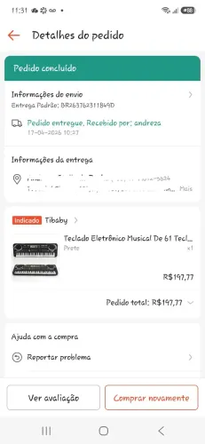 Teclado Elétrico Musical