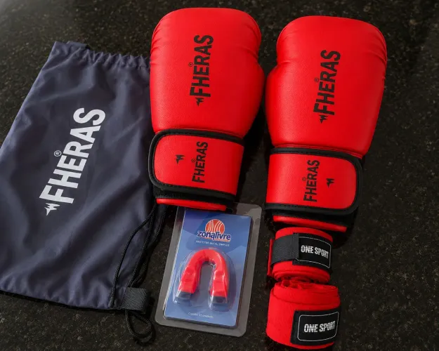 Kit Muay Thai Fheras 10oz Completo - Estado de Novo