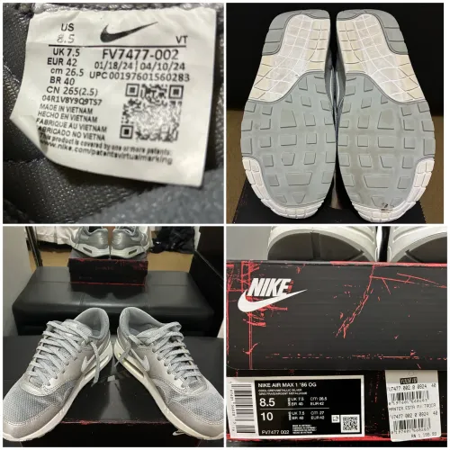 Tênis Nike air Max 1 86 metallic silver