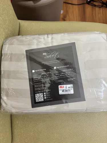 Jogo de Cama Queen Zelo Select Percal 400 Fios Novo Lacrado
