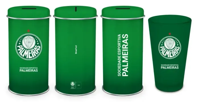 Copo Lata cofre 480ml Palmeiras