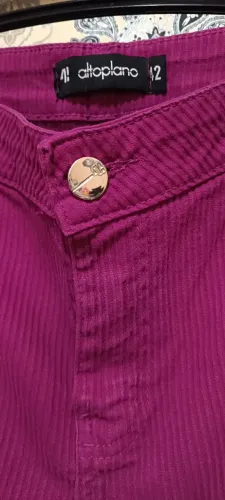 Calça rosa marca Alto Plano veste 42