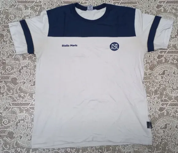 1 CAMISETA DE UNIFORME COLÉGIO STELLA MARIS (CURITIBA) FUNDAMENTAL II (AZUL)
