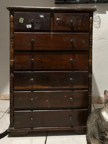 CÔMODA ANTIGA PARA RESTAURAÇÃO