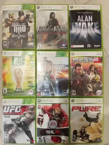 Vendo lote jogos xbox 360 (alguns retrocompatíveis) todos com manual