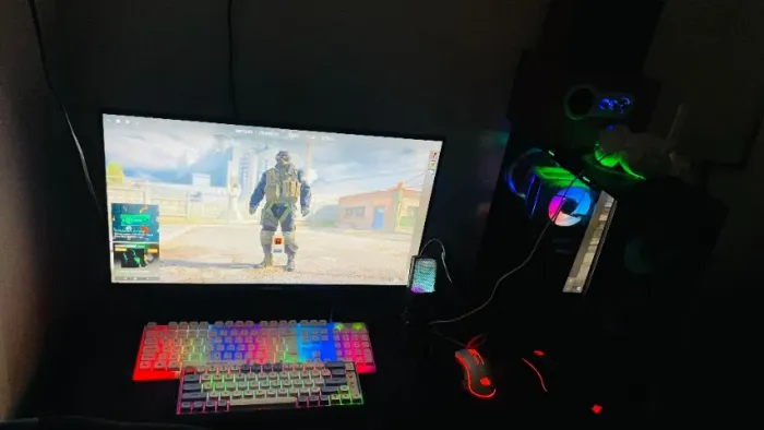 ? PC GAMER COMPLETO RX 5500XT + MONITOR 27? 180HZ | RODA TUDO ?