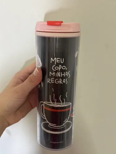 Garrafa Imaginarium ?Meu Copo, Minhas Regras rosa