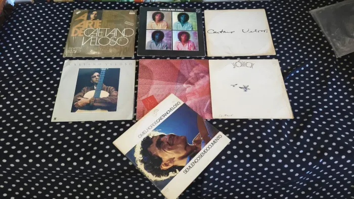Caetano Veloso lote 7 lps raros e comuns