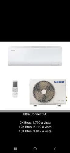 Ar Condicionado Inverter Smart Samsung 12.000 Btus Novo