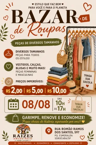 Bazar até R$ 10,00