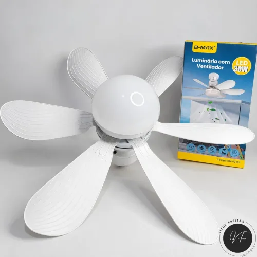 Luminária Lâmpada com Ventilador | Entrega Grátis em VCA