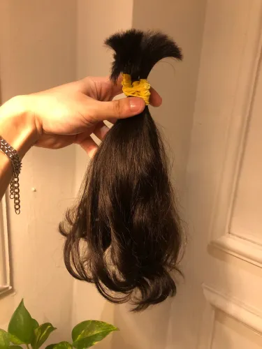 Cabelo humano 35 cm 
