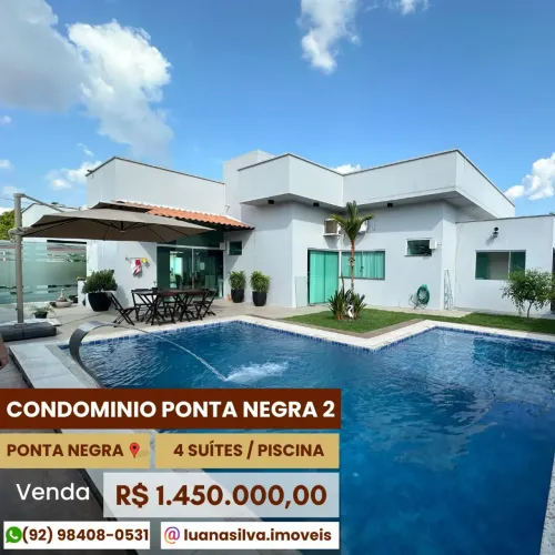 COND PONTA NEGRA 2 - Imóvel para venda com 4 quartos em Ponta Negra - Manaus - AM