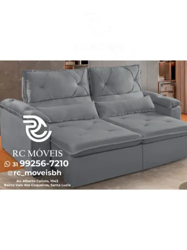 Sofá Retrátil e Reclinável Sofía 2,00m | Veludo