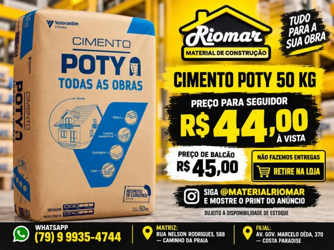 Cimento Poty 50 kg