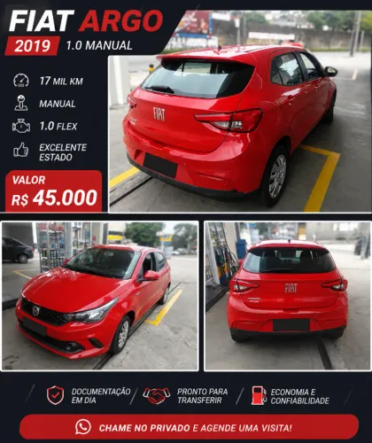 Fiat Argo Drive 1.0 6V Flex 2019