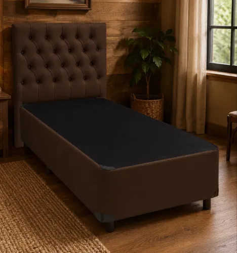 Cama com cabiceira estofada solteirão 