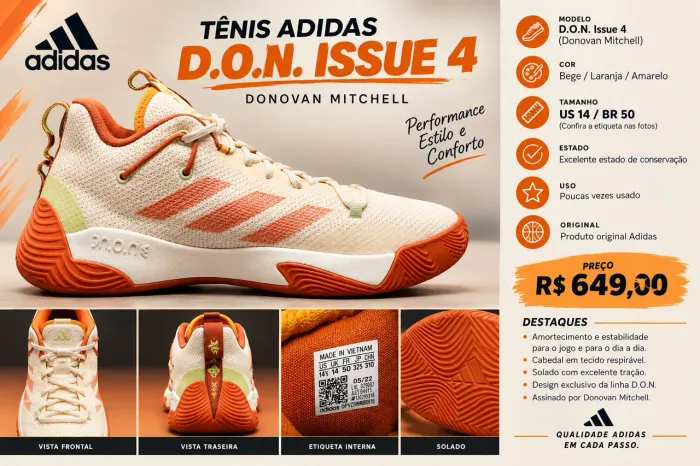 Tênis Adida Don Issue 4