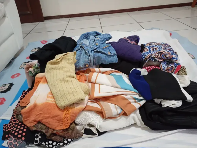Lote de roupas 49 peças