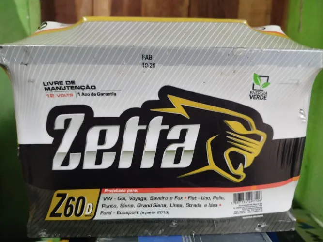 Bateria zetta de 60 amperes em oferta