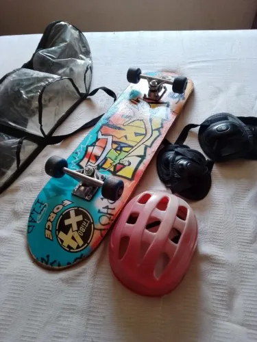 Skate com proteção