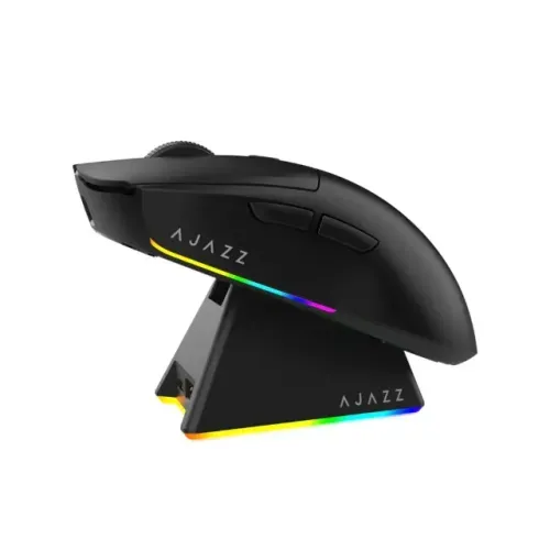 Mouse Gamer Sem Fio AJAZZ AJ139 V2 MC Com Dock de Carregamento