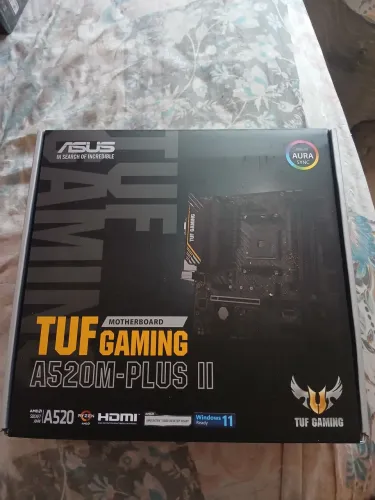 Placa-Mãe ASUS TUF Gaming A520M-Plus II AM4 DDR4