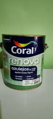 Tinta Premium para azulejos epóxi coral branca ! 