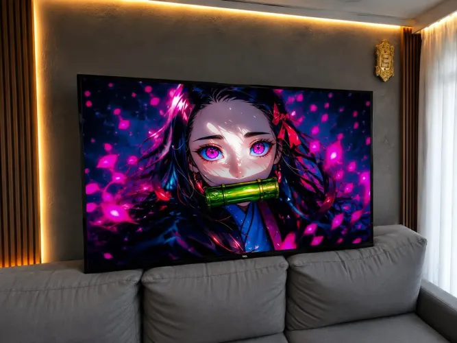 Smart TV TCL 50 polegadas 4K ultra com vários aplicativos