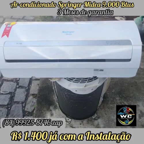 Vendo Ar-condicionado 9.000 Btus convencional com a instalação 
