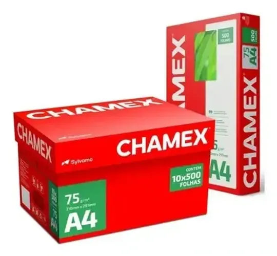 Caixa com 10 resma R$ 225,00