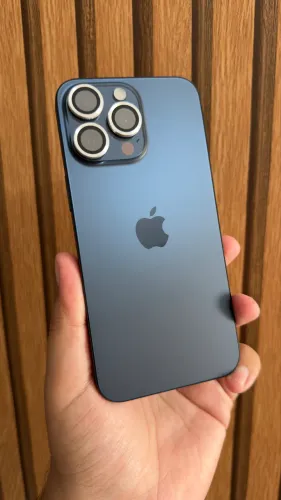 IPHONE 15 PRO MAX AZUL COM NOTA FISCAL (ACEITO CARTÃO)