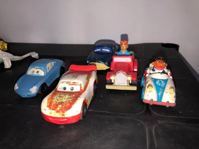 Lote Carrinhos Colecionáveis - McDonald's Relâmpago McQueen + Carrinhos Vintage Antigos