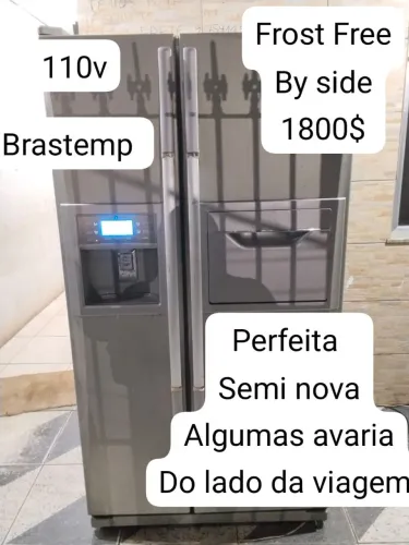 Vendo by side perfeita semi nova Brastemp algumas avarias do lado