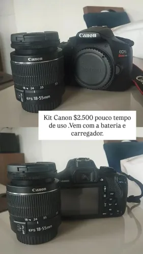 Máquina fotográfica profissional Canon