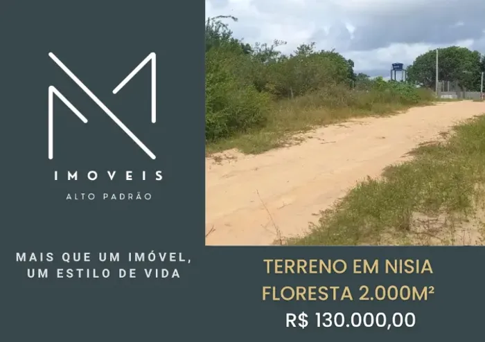 TERRENO EM NISIA FLORESTA ÁREA 2000M²
