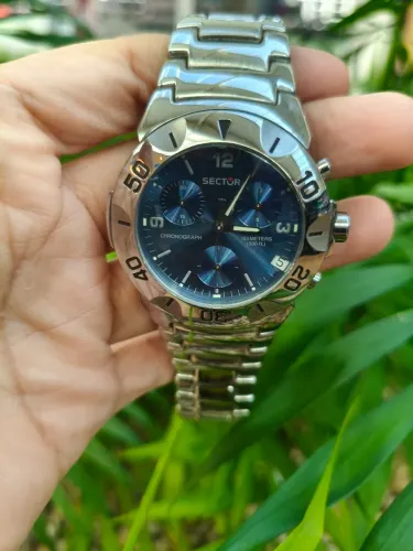 Relógio Sector Cronograph 220 stainless steel 100 metros