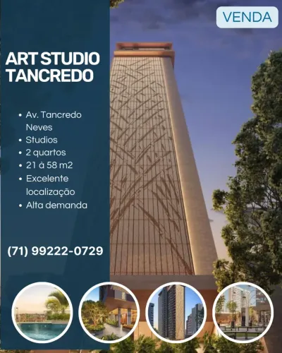 ART STUDIO TANCREDO - APARTAMENTO DE 2 QUARTOS 58M² 1 VAGA DE GARAGEM - CAMINHO DAS ÁRVORE